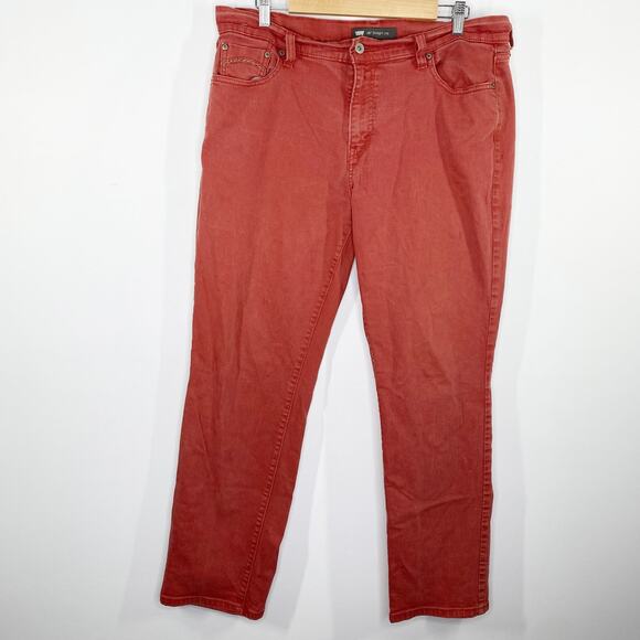 Levi's 505 Straight Leg Red Colored Denim Jeans Womens Size 37 - Picture 8 of 8